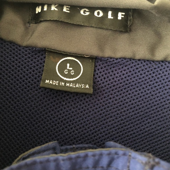 NIKE GOLF WATER RESISTANCE MEN’S BLUE JACKET.LARGE - Picture 11 of 11